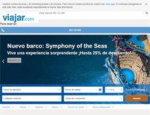 Tablet Screenshot of cruceros.viajar.com